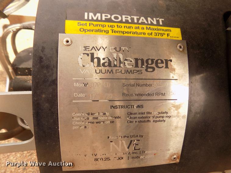 image for item DO9010 2015 NVE Challenger 607P-FD vacuum pump