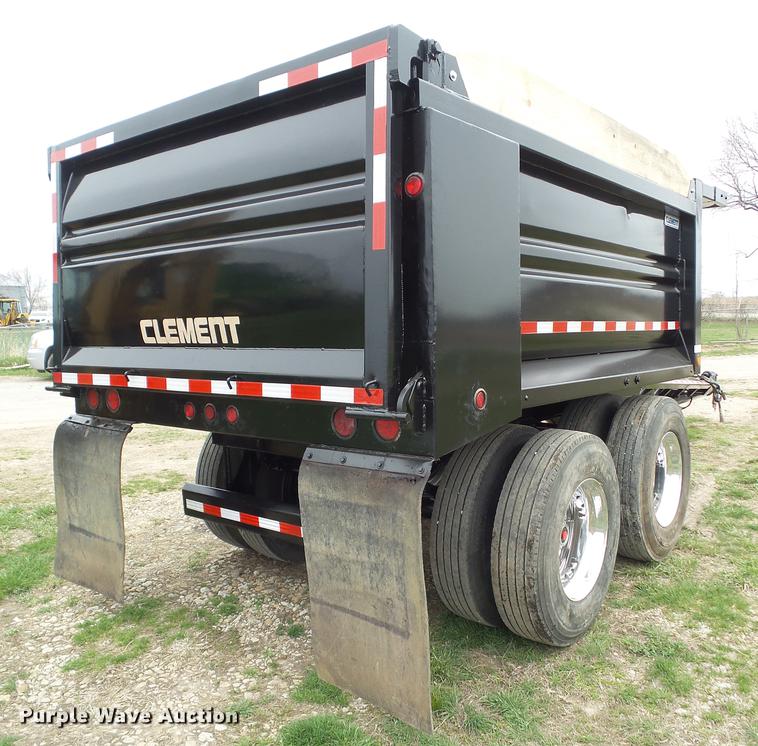 image for item DZ9239 2015 Clement 2AT12105 end dump pup trailer
