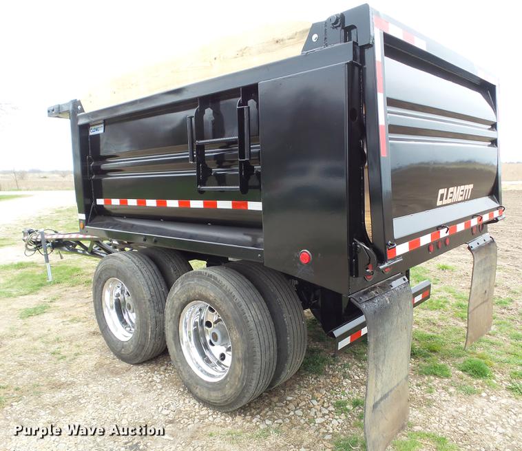 image for item DZ9239 2015 Clement 2AT12105 end dump pup trailer