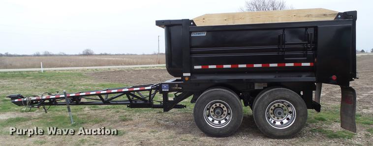 image for item DZ9239 2015 Clement 2AT12105 end dump pup trailer