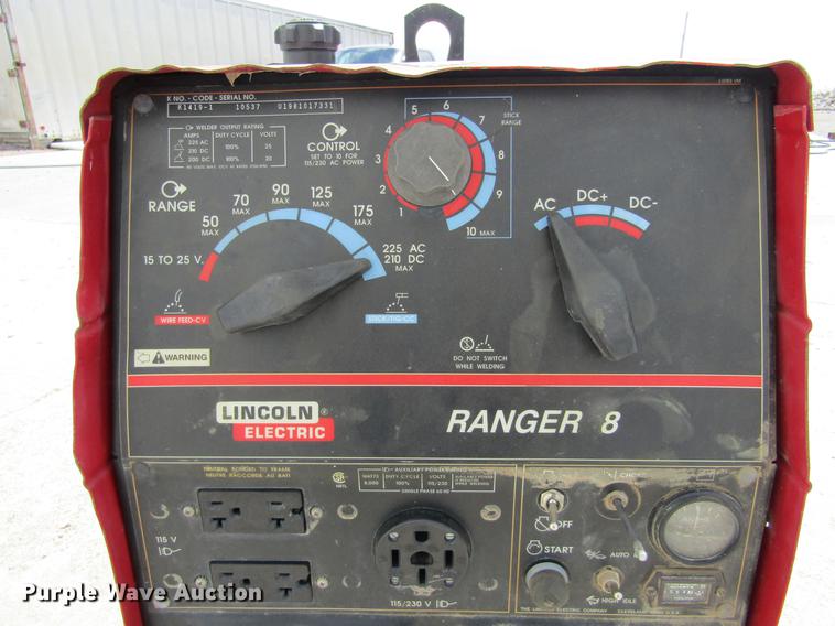 image for item BU9688 Lincoln Electric Ranger 8 welder/generator