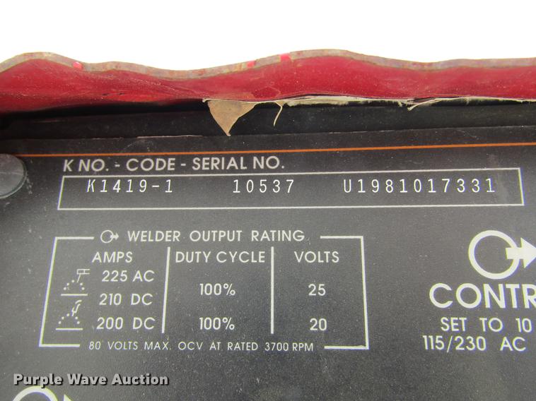 image for item BU9688 Lincoln Electric Ranger 8 welder/generator