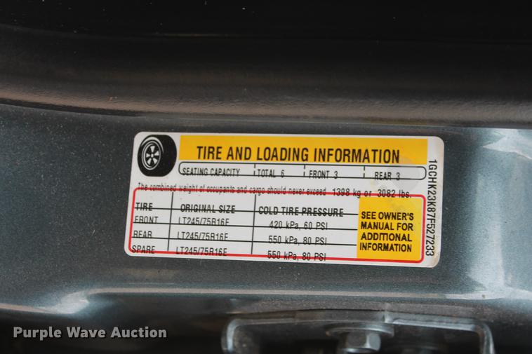 image for item DB5212 2007 Chevrolet Silverado 2500HD Crew Cab flatbed pickup truck