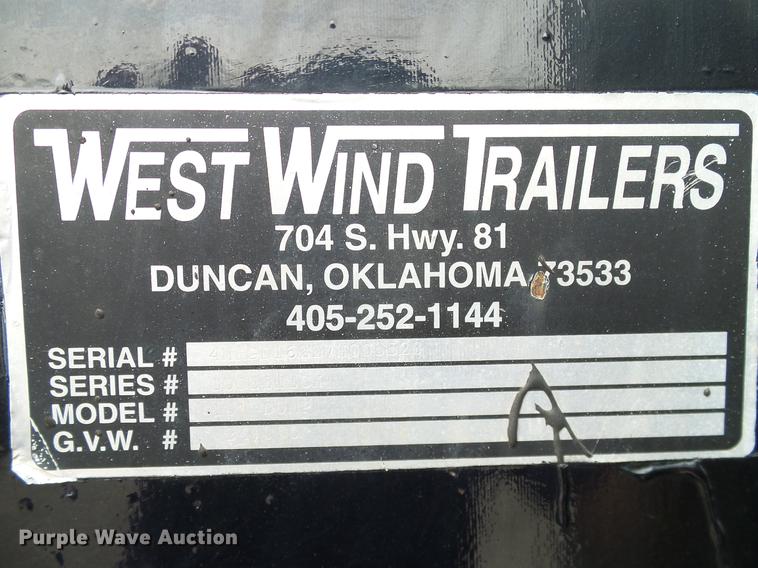 image for item DB5218 1997 West Wind Trailers dump trailer
