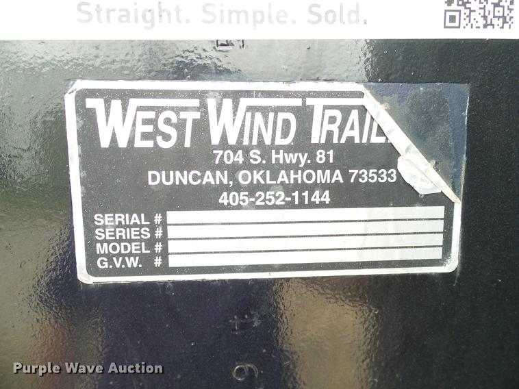 image for item DB5225 1997 West Wind Trailers dump trailer
