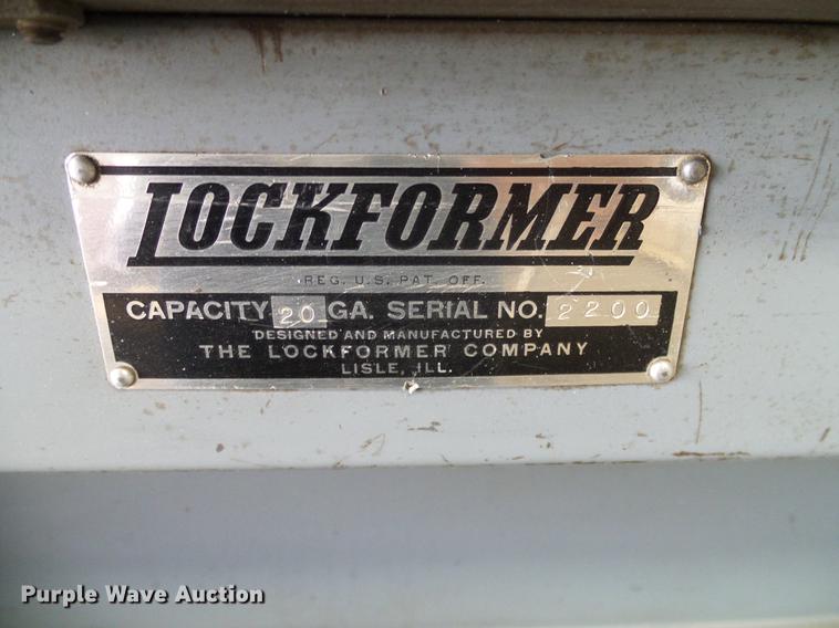 image for item DB5245 Lockformer Pittsburg lock machine