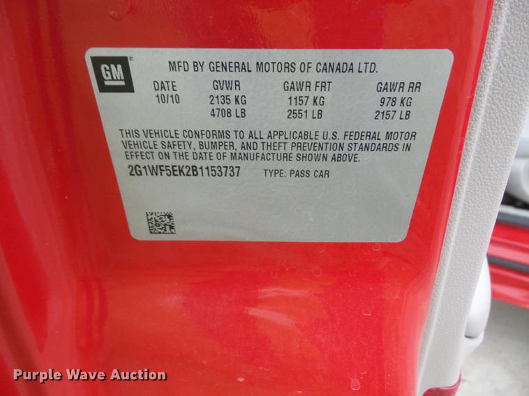 image for item DB6056 2011 Chevrolet Impala LS