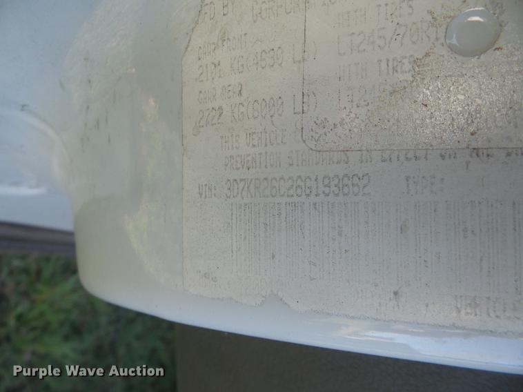 image for item DB6178 2006 Dodge Ram 2500 flatbed pickup truck