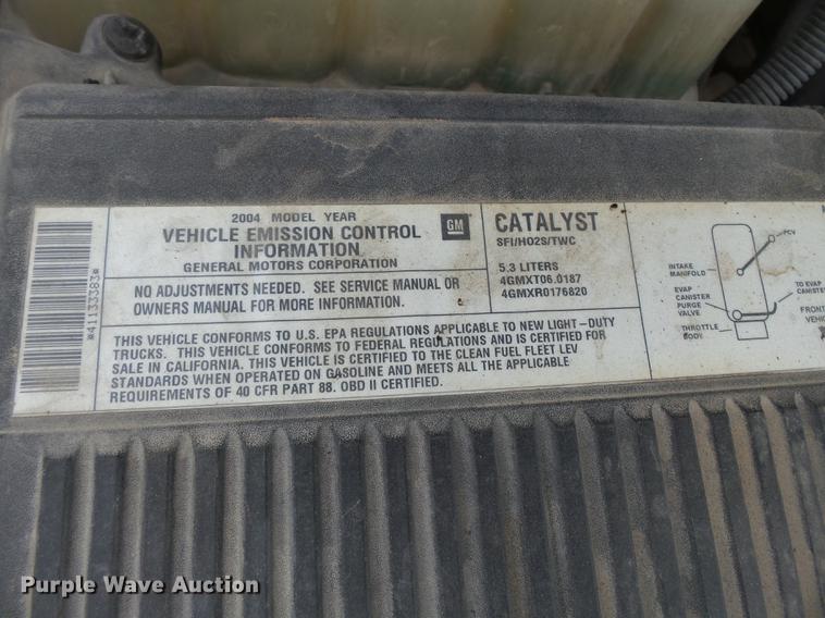 image for item DB7141 2004 Chevrolet Silverado 1500 Ext. Cab pickup truck