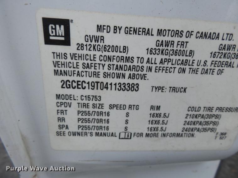 image for item DB7141 2004 Chevrolet Silverado 1500 Ext. Cab pickup truck