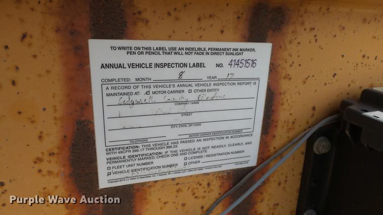 image for item DC3098 1999 Belshe T-1 equipment trailer