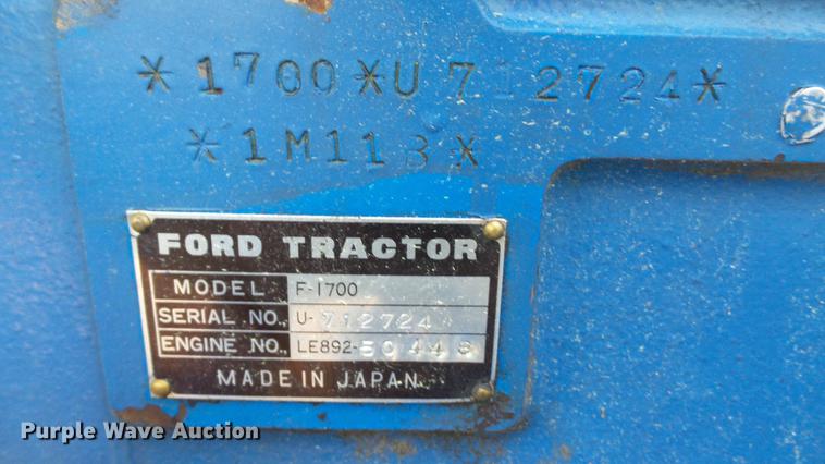 image for item DC5547 Ford 1700 tractor