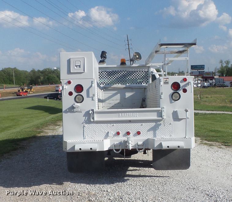 image for item DC7293 2000 Ford F350 Super Duty XL SuperCab utility bed pickup truck