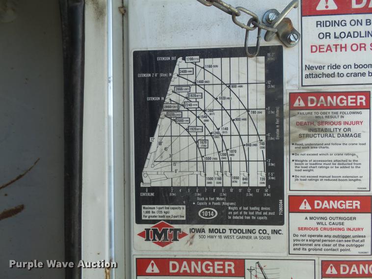 image for item DC7332 1999 Ford F550 Super Duty service truck with crane