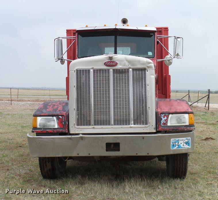 image for item DD1312 1991 Peterbilt 377 flatbed truck