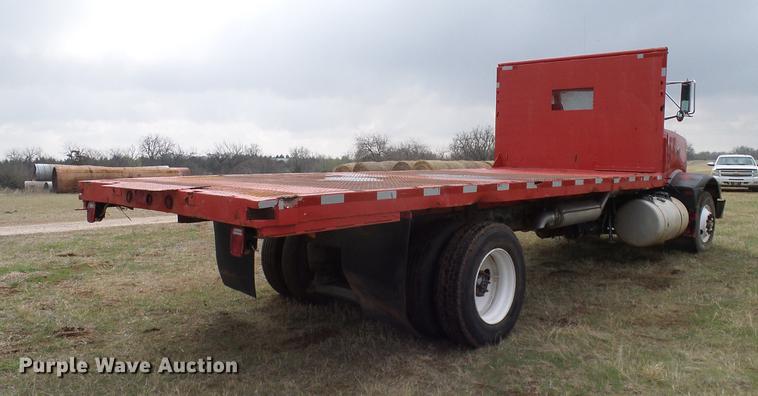 image for item DD1312 1991 Peterbilt 377 flatbed truck