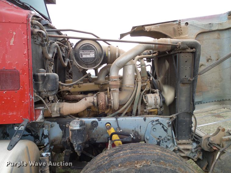 image for item DD1312 1991 Peterbilt 377 flatbed truck