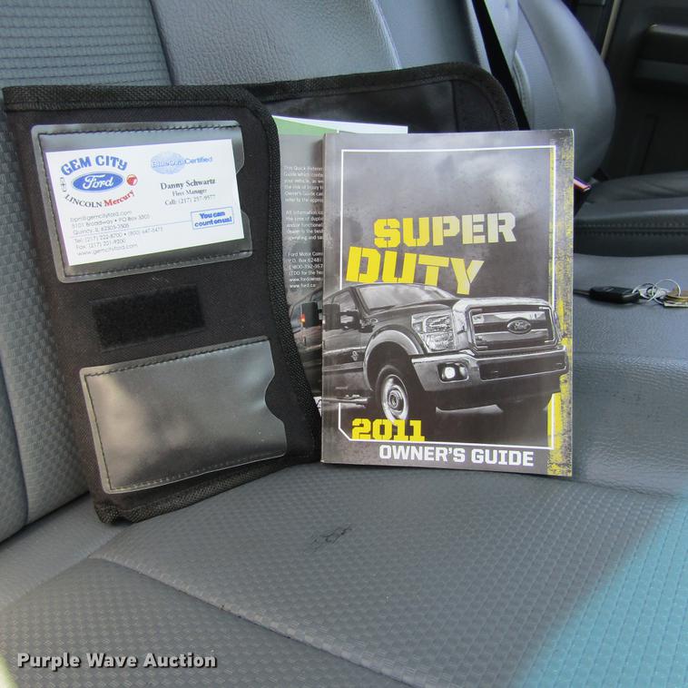 image for item DD2699 2011 Ford F250 Super Duty SuperCab utility bed pickup truck