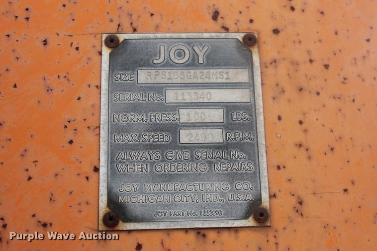 image for item DD4944 Joy RPS185 air compressor