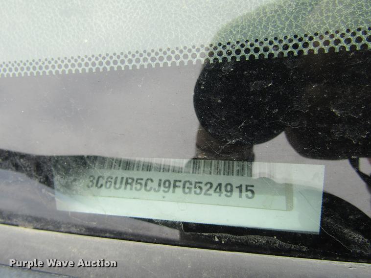 image for item DE6762 2015 Dodge Ram 2500HD Quad Cab pickup truck