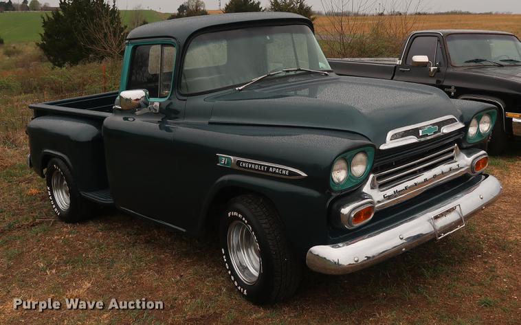 image for item DF3655 1959 Chevrolet Apache 31 pickup truck