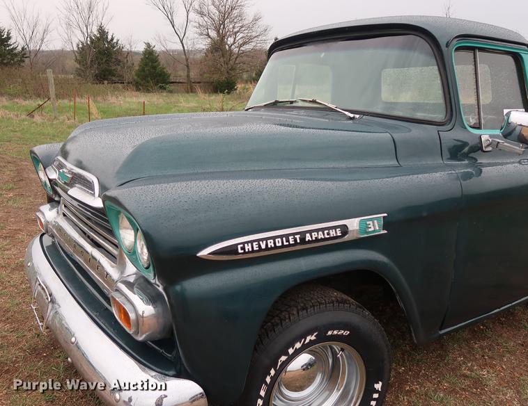 image for item DF3655 1959 Chevrolet Apache 31 pickup truck
