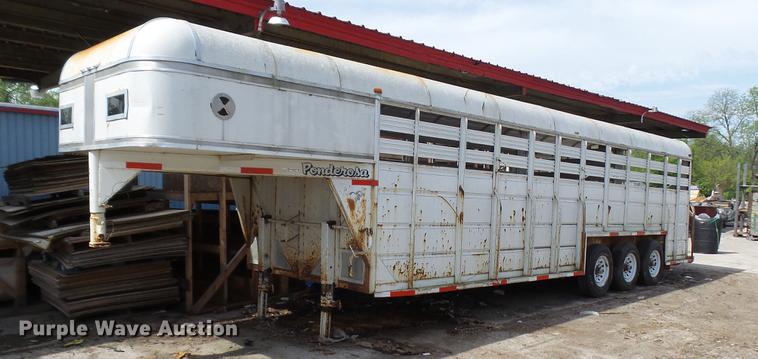 image for item DP9532 2001 Ponderosa livestock trailer