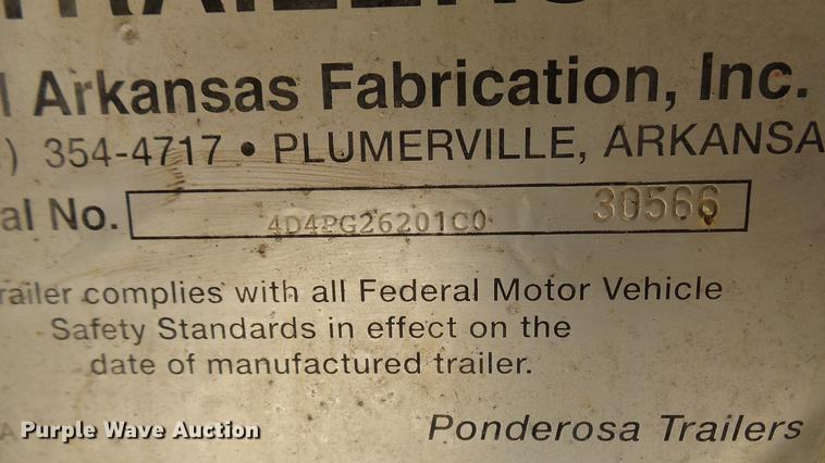 image for item DP9532 2001 Ponderosa livestock trailer