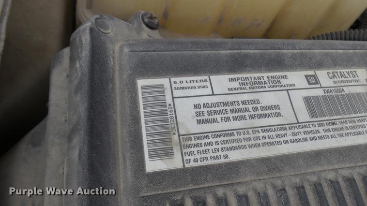 image for item DP9538 2003 Chevrolet Silverado 2500HD Ext. Cab pickup truck