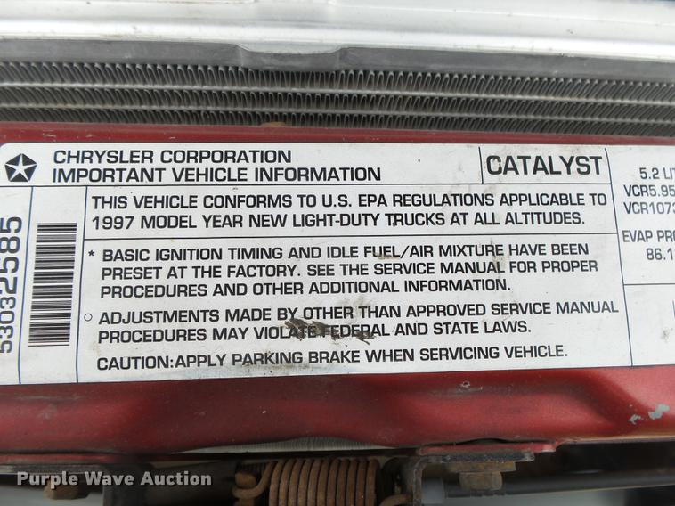 image for item DS9535 1997 Dodge Ram 1500 Laramie SLT pickup truck