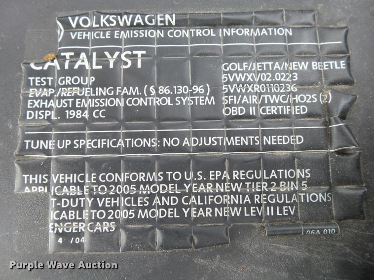 image for item DS9541 2005 Volkswagen New Bettle