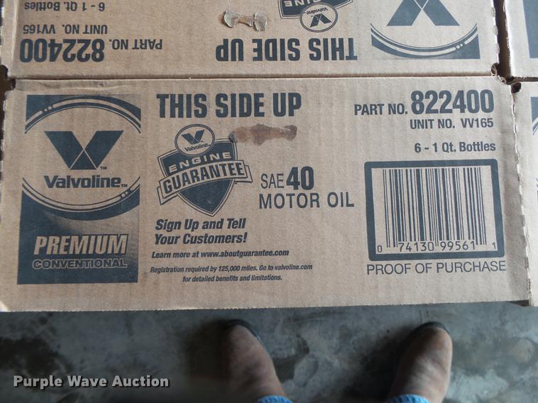 image for item DS9552 (30) cases of Valvoline 40W engine oil