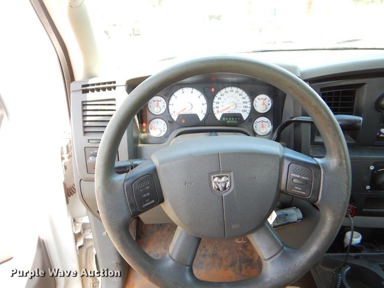 image for item EI9057 2006 Dodge Ram 2500 Quad Cab utility bed pickup truck