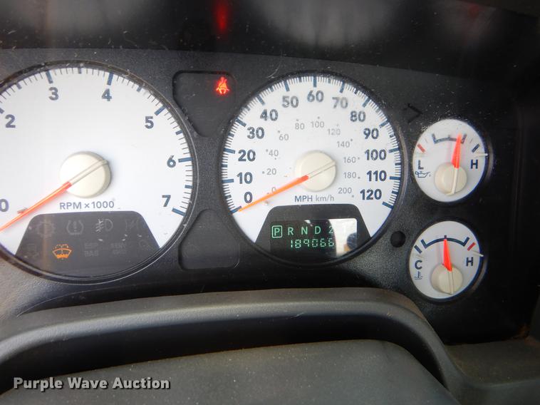 image for item EI9057 2006 Dodge Ram 2500 Quad Cab utility bed pickup truck