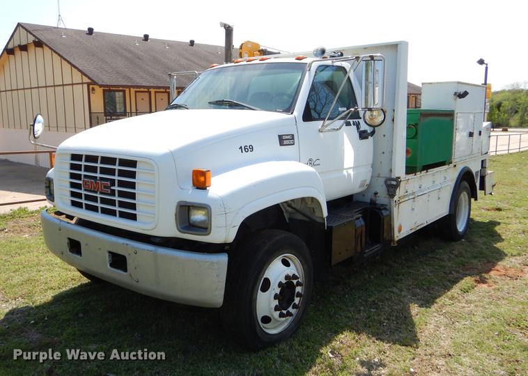 image for item EI9059 1997 GMC C6500 service truck with crane