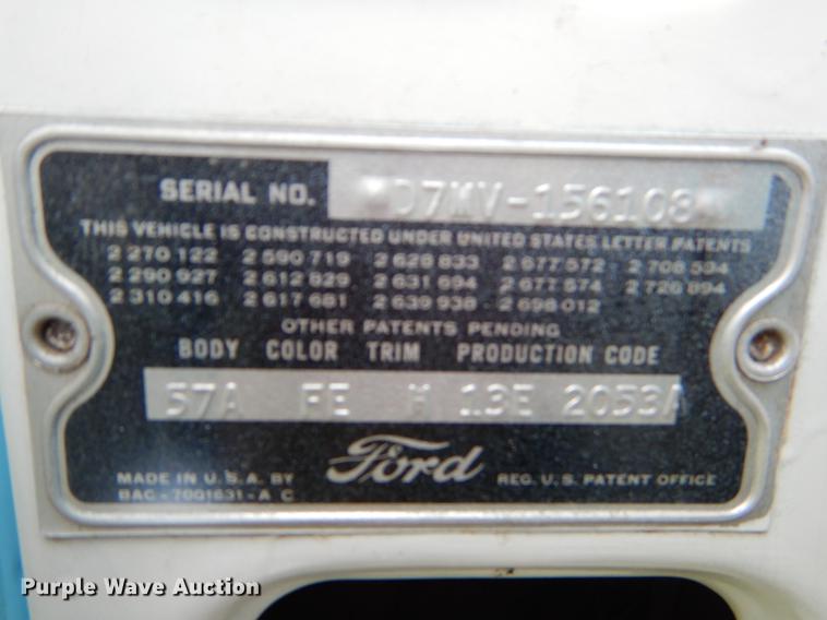 image for item EI9113 1957 Ford Fairlane 500