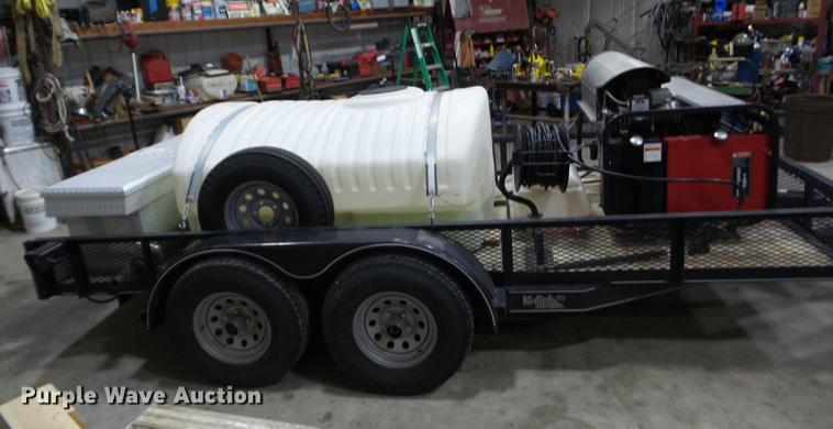 image for item EI9799 2008 Kodiak utility trailer with pressure washer