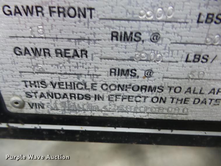 image for item EI9799 2008 Kodiak utility trailer with pressure washer