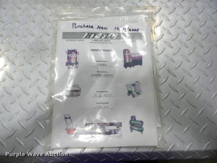 image for item EI9799 2008 Kodiak utility trailer with pressure washer