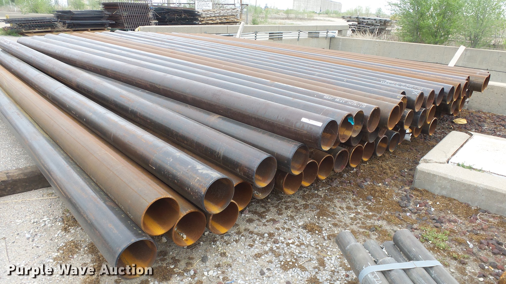 (4) 8" steel pipes in Wichita, KS Item EC9735 sold Purple Wave