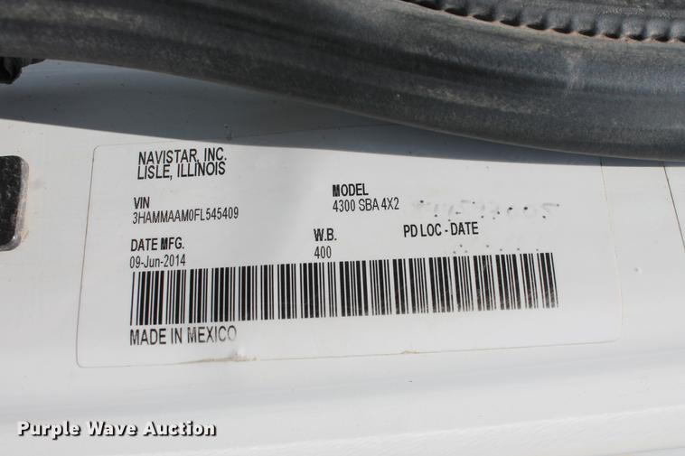 image for item DB5201 2015 International DuraStar 4300 water truck