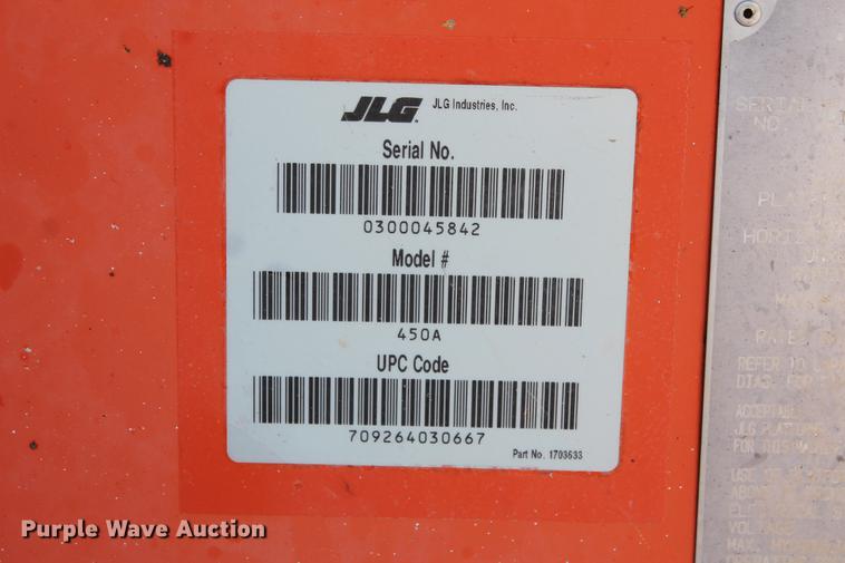 image for item DB5205 2000 JLG 450A boom lift