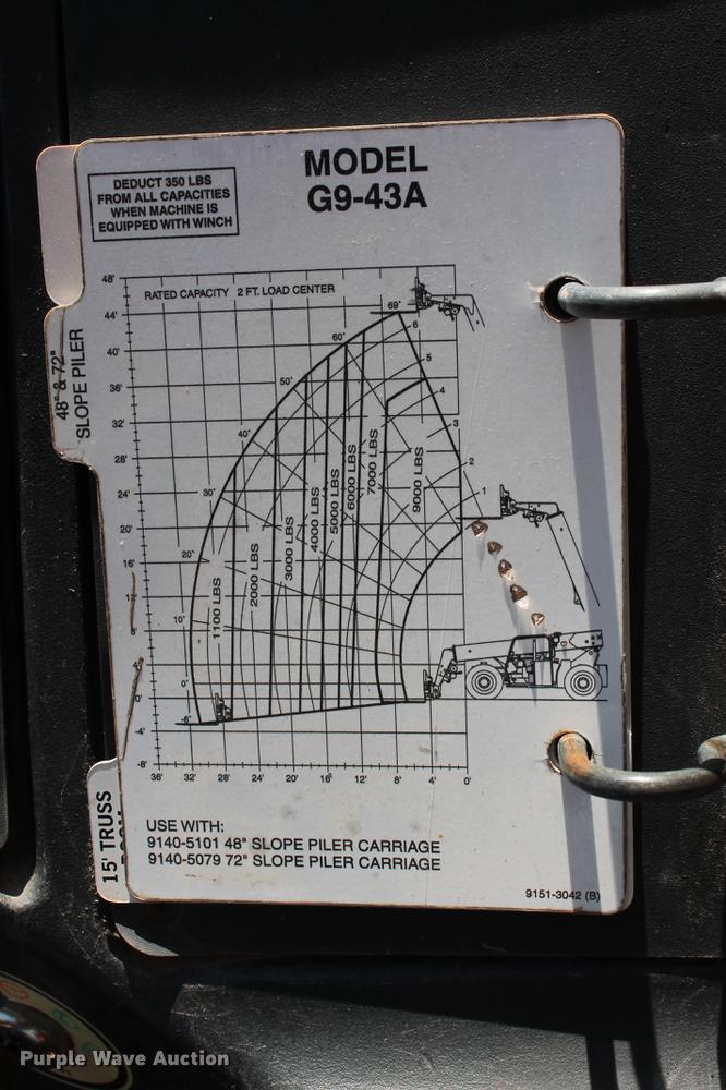 image for item DB5206 2004 JLG Gradall G9-43A telehandler