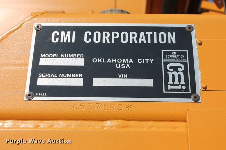 image for item DB5207 1999 CMI MTP4004CP concrete placer