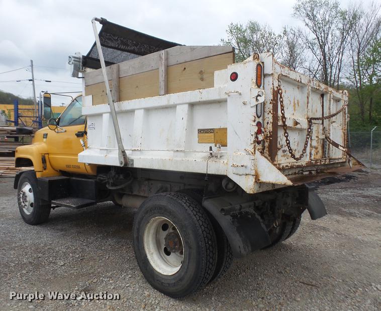 image for item DB6162 1999 GMC C7500 dump truck