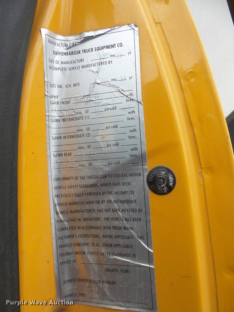 image for item DB6162 1999 GMC C7500 dump truck