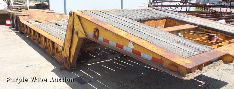 image for item DB6174 1972 Load King 403DPP lowboy equipment trailer