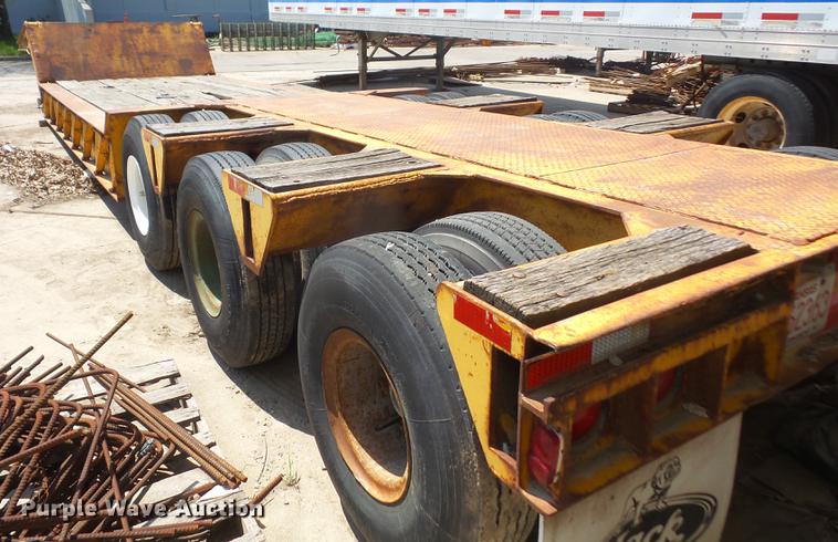 image for item DB6174 1972 Load King 403DPP lowboy equipment trailer