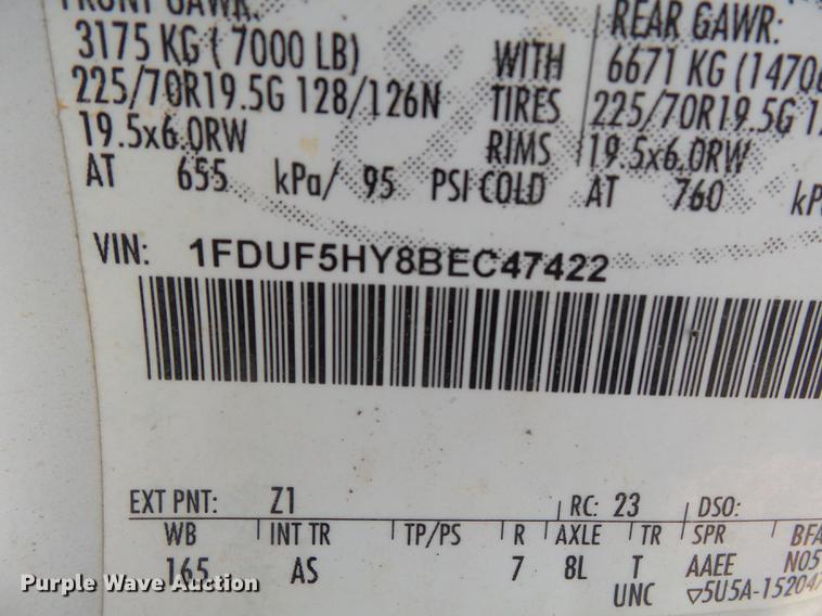 image for item DB7129 2011 Ford F550 Super Duty bucket truck