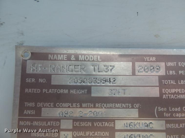 image for item DB7131 2009 Dodge Ram 5500 bucket truck